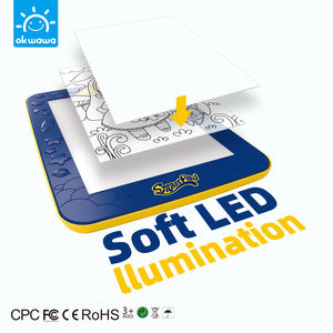 Almohadilla de luz led mágica 3D, tablero de dibujo, máquina de aprendizaje interactivo para niños - Product Image 2