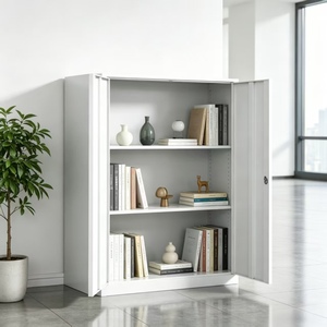 <span class=keywords><strong>Armoire</strong></span> basse en acier personnalisée avec 2 portes coulissantes, <span class=keywords><strong>armoire</strong></span> de classement en métal avec porte vitrée, <span class=keywords><strong>armoire</strong></span> d'archives, <span class=keywords><strong>armoire</strong></span> de rangement pour bons de commande pour bureau - Product Image 2