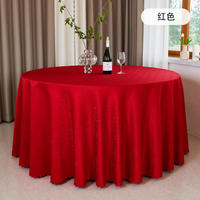 Nappe Ronde en Polyester Jacquard Damassé de 120 Pouces pour Hôtels, Restaurants, Fêtes, Mariages et Banquets