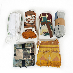 Alfombra de Picnic de algodón 100% reciclada INS, mantas tejidas, manta gruesa como una torre de playa, suave y perfecta - Product Image 6