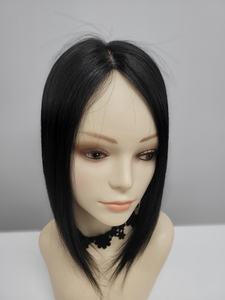 Postizo de Cabello Humano Liso de 12 Pulgadas con Clip, Colores Naturales, WIGTS Premium, Estilo Ligero, Acabado Brillante, Uso Diario - Product Image 2