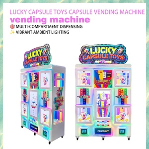 Máquina Expendedora Comercial de Cápsulas Sorpresa con Múltiples Compartimentos, Luces LED de Colores, Equipo Automático para Dispensar Juguetes en Centros Comerciales - Product Image 1