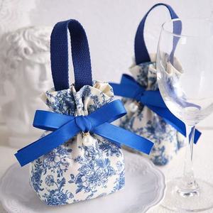 Stylish Vintage Canvas Cotton Drawstring <b>Gift</b> Storage Pouch for <b>Wedding</b> Parties Recyclable New Vintage Candy <b>Bag</b> - Product Image 6