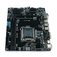Carte mère de haute qualité et bon marché LGA1150 H81 pour ordinateur de bureau, double DDR3 16 Go SATA3.0 NVME M.2