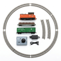 Kit de construction de train électrique à l'échelle HO 1/87, modèle de chemin de fer enfichable, locomotive en alliage, wagon de marchandises, train jouet RTR, paysage ferroviaire