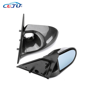 Espejos Retrovisores Laterales Negros Estilo Carbono ABS para <span class=keywords><strong>Honda</strong></span> <span class=keywords><strong>Civic</strong></span> EJ1 EG5 EH3 <span class=keywords><strong>EJ8</strong></span> EM1 EK9 Integra DC5 Acura RSX 1992-2000 - Product Image 2
