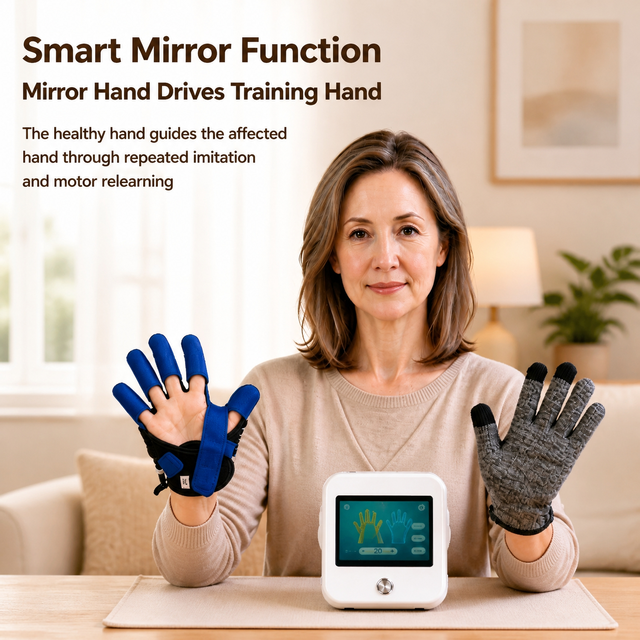 Electric Recovery Gloves Robot Hand Rehabilitation Exercise Smart Hand Joint Device CE Certified Class I Mirror Glove Diving