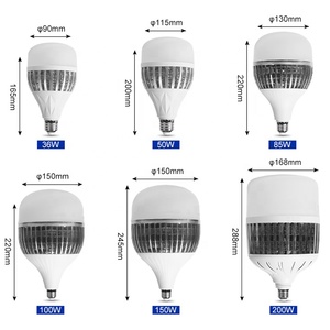 Giá tốt cửa hàng Kho triển lãm hội trường bóng rổ tòa PC nhôm 36W 50W 80W 100W 150W 200W E40 E27 ánh sáng dẫn bóng đèn - Product Image 2