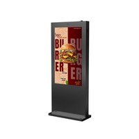 Afficheur numérique LCD extérieur haute luminosité 43 pouces 2500 nits IP65 étanche pour centre commercial, métro, magasin de détail