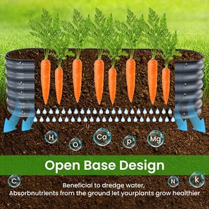Metal Iron Powder Coated Plant <strong>Liner</strong> Raised Garden <strong>Beds</strong> for Home <strong>Flowers</strong> Planting - Product Image 5