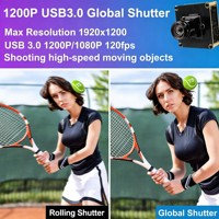 Module de caméra ELP 2.3MP USB 3.0 à obturateur global, haute vitesse 1200P 120FPS 720P 200FPS avec objectif sans distorsion pour vision industrielle