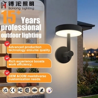 Lampe murale solaire LED IP65 à prix d'usine, quatre températures de couleur, pour parcs, jardins, espaces publics, alimentation CA