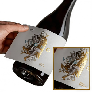<span class=keywords><strong>Etichette</strong></span> <span class=keywords><strong>Artigianali</strong></span> in Carta Goffrata per Bottiglie di Vino Bianco Premium, Personalizzabili - Product Image 4