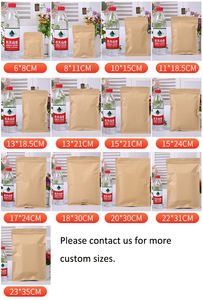 Bolsa de papel de aluminio con autosellado Kraft resistente a la grasa, bolsa de embalaje de alimentos ecológica resellable para aperitivos de té de azúcar - Product Image 6