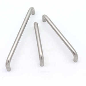 Poignées de porte double courbure en alliage d'aluminium massif pour armoires, tiroirs et planches à découper de cuisine, couleur argent, vente en gros - Product Image 5