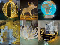 Décoration de maison de luxe personnalisée, décoration de jardin, meubles en mosaïque, ornements, art en mosaïque en fibre de verre, sculpture d'animal lion argenté