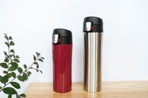 Taza de Viaje Aislada de 450ml con Tapa Abatible, Acero Inoxidable 304, Estilo Japonés Ecológico, para Coche, Venta al por Mayor, Regalo Empresarial - Product Image 6