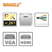 WANGLU Testeur de caméra IP à écran tactile de 7 pouces IPC-9800CADH caméra dôme Pro 8MP CVI/TVI/AHD et traceur de câble