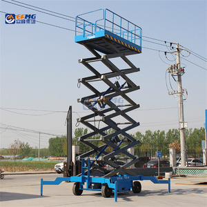 4m 6M 8m Mini điện di động Scissor Lift nền tảng Hướng dẫn sử dụng di chuyển thủy lực Scissor thang máy - Product Image 6