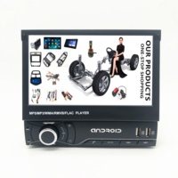 Lecteur MP5 de voiture pliable avec écran 1D de 7 pouces, vidéo et audio pour voiture