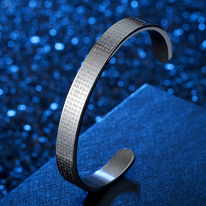 Encantamientos de estilo chino de la Gran Misericordia Escritura Pulsera de acero inoxidable Maha Karuna Dharani de acero inoxidable - Product Image 4