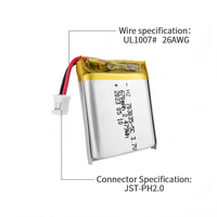 Batería Lipo de Alta Descarga 703035 670mAh 3.7V 5C, Batería Recargable de Li-Polímero para Juguetes RC, Drones, Herramientas Eléctricas