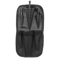 Poignée hexagonale noire rainure droite foret étagé 3-12/4-12/4-20/4-32mm trou élargir ensemble d'accessoires d'outils électriques perceuse de pagode