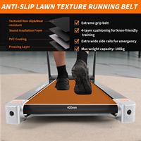 Tapis de marche électrique pliable robuste avec moteur 2.0, suivi des calories et fonction d'absorption des chocs