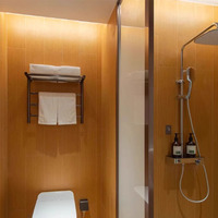 Panel Dinding Kamar Mandi SPC Gaya Industrial untuk Hotel dan Kamar Mandi Komersial