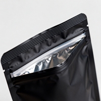 Sacs en plastique en gros pour café avec fermeture éclair, pochettes verticales avec valve de dégazage pour grains de café torréfiés