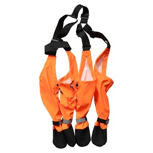 Bottes d'hiver imperméables modernes <span class=keywords><strong>pour</strong></span> <span class=keywords><strong>chien</strong></span> LovitWear, avec bretelles, couverture étendue des pattes, en velours et polyester, motif uni, <span class=keywords><strong>pour</strong></span> pattes - Product Image 3