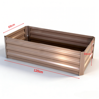 Jardinière extérieure personnalisable en acier galvanisé, imperméable, résistante à la rouille, pots de jardin, couleur et forme personnalisées, décoration intérieure
