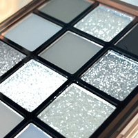 Palette de fards à paupières gris ciment gothique, plus de 8 couleurs, poudre scintillante nacrée, finition mate, longue tenue, outil de maquillage smoky