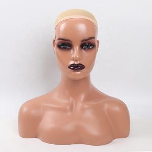 Hot Sell Weibliche Perücke Schaufenster puppe Kopf mit Schulter Modell für Haar Display Perücke Hut Schal - Product Image 3