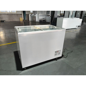 Congelatore da 400 litri <span class=keywords><strong>prezzo</strong></span> di fabbrica portatile <span class=keywords><strong>doppio</strong></span> porta congelatore commerciale refrigerato - Product Image 1