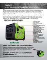 Générateur portable silencieux 5 kW, générateur à inverseur silencieux 5000 W, démarrage à distance à essence pour la maison, le camping et le lieu de travail