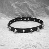 Collier ras du cou punk en cuir noir avec rivets, style simple et original, pour femme, accessoires de fête