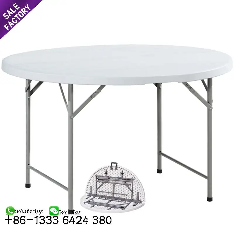 Table pliante en plastique, blanche, pour 10 personnes, fête, pique-nique, Camping, événement, fête, Banquet en plein air, livraison gratuite