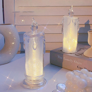 Lampes chauffe-plat électriques sans flamme à LED avec effet de larme Décor de table romantique Maison Saint Valentin Mariage Halloween Fêtes personnalisées - Product Image 1