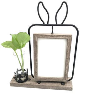 Fábrica personalizar sublimación creativa espacios en blanco <span class=keywords><strong>Funia</strong></span> con maceta hidropónica Mdf incrustaciones marco de fotos - Product Image 4