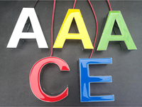 Lettres en acrylique éclairées par LED personnalisées, étanches, pour enseigne de salle de sport, studio de fitness, façade