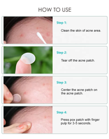 Patch hydrocolloïde à l'acide salicylique pour soins de la peau du visage OEM pour l'acné Patch personnalisé anti-acné pour boutons