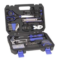 Kit de Herramientas Básico para Reparaciones del Hogar con Caja de Almacenamiento, Kit de Herramientas Pequeño para Propietarios y Estudiantes Universitarios
