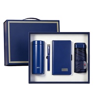 Business-Geschenkset Edelstahl-Regenschirm Firmen-Souvenir Geschenkbox für Mitarbeiter-Promotion Geschäftsstil