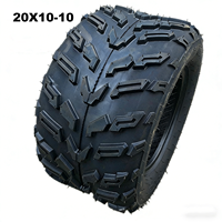 Pneu tubeless tout-terrain YUEBO 20x10-10 (10 pouces) à bande de roulement large, robuste, anti-crevaison, avec garantie d'un an