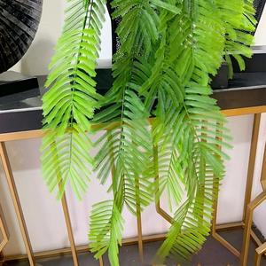 Feuilles de palmier artificielles suspendues, fausse fougère tropicale, décoration murale, branche de <span class=keywords><strong>saule</strong></span> <span class=keywords><strong>pleureur</strong></span> pour la maison, mariage, jardin vertical - Product Image 2