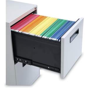 Alera ALEPAFFLG Socle en métal gris clair avec 2 tiroirs pour dossiers 14,96 po. X 19,29 pouces. X 27,75 pouces 2 tiroirs de classement format légal/lettre gauche - Product Image 6