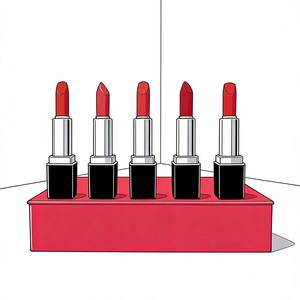 Set de regalo de labiales mate de terciopelo veganos de alta calidad, color rojo nude, a prueba de agua y de larga duración, de marca de lujo, al por mayor. - Product Image 2