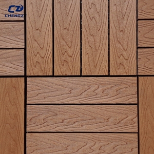 Chống ăn mòn <span class=keywords><strong>WPC</strong></span> ngoài trời <span class=keywords><strong>WPC</strong></span> hiện đại Thiết kế sàn gỗ 3D lồng vào nhau DIY sàn sàn gạch cho hồ bơi vườn - Product Image 2