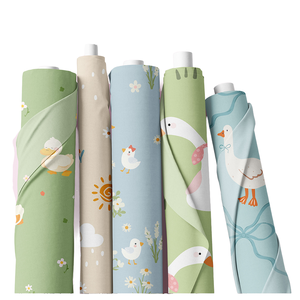 Nouveauté : Tissu de drap de lit en microfibre brossée 100 % polyester, textiles de maison, toucher coton, rouleaux de tissus imprimés pour draps - Product Image 1